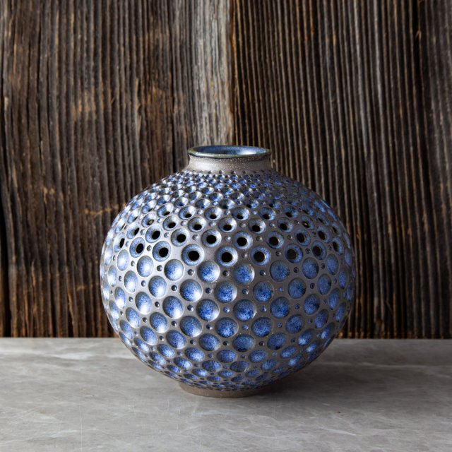 Pierced Dimpled Vase 0124