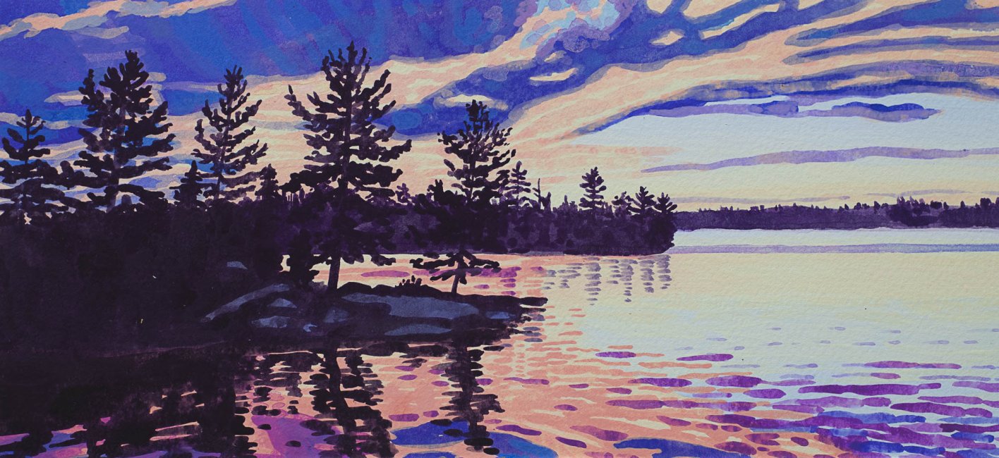 Millinocket Lake Sunset